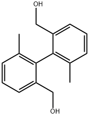 [2-[2-(hydroxymethyl)-6-methyl-phenyl]-3-methyl-phenyl]methanol Struktur