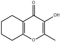 5,6,7,8-Tetrahydro-3-hydroxy-2-methyl-4H-1-benzopyran-4-one Structure