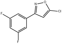 5-CHLORO-3-(3,5-DIFLUOROPHENYL)ISOXAZOLE Structure
