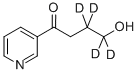 4-Hydroxy-1-(3-pyridyl)-1-butanone (3,3,4,4-D4) Struktur
