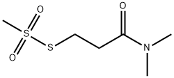 3-メタンチオスルホニル-N,N-ジメチルプロピオンアミド 化学構造式