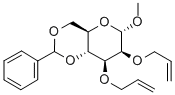 Methyl 2,3-O-Diallyl-4,6-O-Benzylidene-a-D-Mannopyranoside, 359437-00-6, 结构式