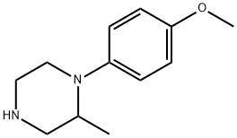 1-(4-メトキシフェニル)-2-メチルピペラジン 化学構造式