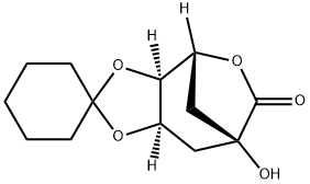 (-)-4,5-O-CYCLOHEXYLIDENEQUINIC ACID LACTONE Struktur