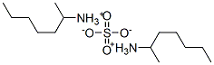 (1-methylhexyl)ammonium sulphate Struktur