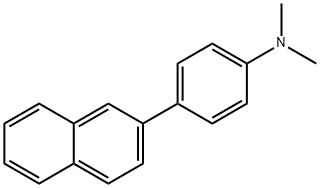 2-(4-二甲基氨基苯基)萘, 359653-43-3, 结构式