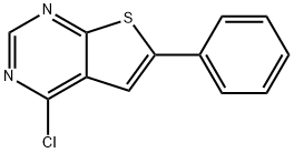 4-CHLORO-6-PHENYLTHIENO[2,3-D]PYRIMIDINE Structure