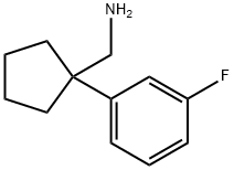 1-[1-(3-フルオロフェニル)シクロペンチル]メタンアミン HYDROCHLORIDE 化学構造式