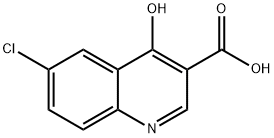 6-氯-4-羟基喹啉-3-羧酸, 35973-14-9, 结构式