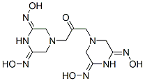 [3,5-Bis(hydroxyimino)piperazino](methyl) ketone Structure