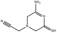 1(2H)-Pyrazineacetonitrile,5-amino-3,6-dihydro-3-imino-(9CI) Structure
