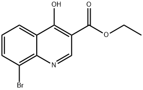 ETHYL 8-BROMO-4-HYDROXYQUINOLINE-3-CARBOXYLATE Struktur