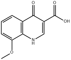 8-甲氧基-4-氧代-1,4-二氢喹啉-3-羧酸 结构式