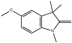 2,3-ジヒドロ-5-メトキシ-1,3,3-トリメチル-2-メチレン-1H-インドール 化学構造式
