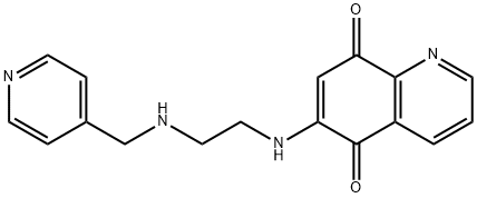 6-[[2-[(4-Pyridinylmethyl)amino]ethyl]amino]-5,8-quinolinedione Structure