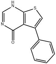 5-苯基-3H-噻吩[2,3-D]-嘧啶-4-酮 结构式