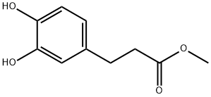 3,4-二羟基苯丙酸甲酯 结构式
