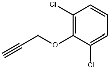 3-(2,6-ジクロロフェノキシ)-1-プロピン 化学構造式
