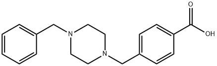 4-(4-BENZYLPIPERAZIN-1-YLMETHYL)BENZOIC ACID Structure