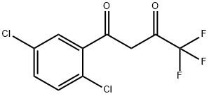 4,4,4-トリフルオロ-1-(2,5-ジクロロフェニル)-1,3-ブタンジオン 化学構造式