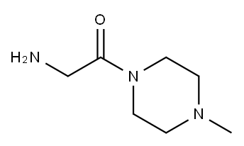 2-氨基-1-(4-甲基哌嗪-1-基)乙酮 结构式