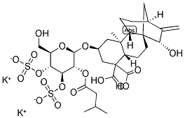 カルボキシアトラクチロシド カリウム塩 化学構造式