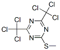 2-(Methylthio)-4,6-bis(trichloromethyl)-1,3,5-triazine Structure