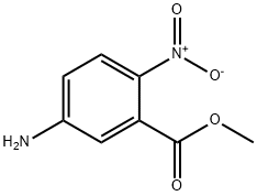 5-氨基-2-硝基-苯甲酸甲酯,35998-96-0,结构式