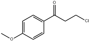3-クロロ-4'-メトキシプロピオフェノン 塩化物 化学構造式