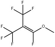 1,3,3,3-テトラフルオロ-1-メトキシ-2-(トリフルオロメチル)-1-プロペン 化学構造式