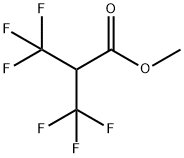 2-(トリフルオロメチル)-3,3,3-トリフルオロプロピオン酸メチル 化学構造式