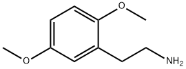 2,5-ジメトキシフェネチルアミン 化学構造式