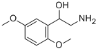 2-Amino-1-(2,5-dimethoxyphenyl)ethanol Struktur