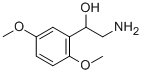 2-氨基-1-(2,5-二甲氧基苯基)乙醇, 3600-87-1, 结构式