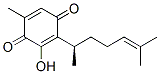 2,5-Cyclohexadiene-1,4-dione, 2-(1,5-dimethyl-4-hexenyl)-3-hydroxy-5-m ethyl-, (R)- Structure