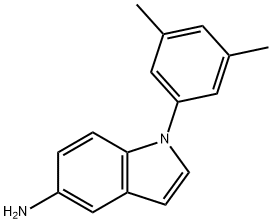 5-amino-1-(3,5-dimethylphenyl)-1H-indole Structure