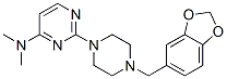 N,N-Dimethyl-2-(4-piperonylpiperazino)-4-pyrimidinamine 结构式