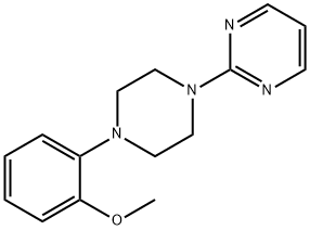 2-[4-(o-Methoxyphenyl)-1-piperazinyl]pyrimidine Struktur