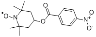 4-(4-硝基苯甲酸)-TEMPO 结构式