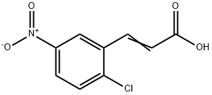 2-氯-5-硝基肉桂酸,36015-19-7,结构式