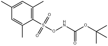 [[(2,4,6-トリメチルフェニル)スルホニル]オキシ]カルバミド酸1,1-ジメチルエチル 化学構造式