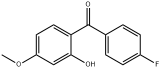 4-FLUORO-2'-HYDROXY-4'-METHOXYBENZOPHENONE 结构式