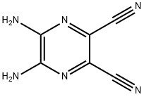 5,6-二氨基-2,3-二氰基吡嗪, 36023-58-2, 结构式