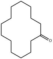 シクロテトラデカノン 化学構造式