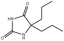 5,5-DIPROPYL-IMIDAZOLIDINE-2,4-DIONE 化学構造式