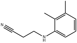 3-[(2,3-二甲基苯基)氨基]丙腈, 36034-59-0, 结构式