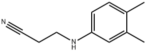 3-[(3,4-二甲基苯基)氨基]丙腈, 36034-61-4, 结构式