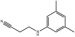 3-[(3,5-二甲基苯基)氨基]丙腈 结构式