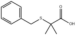 丙酸, 2-甲基-2-[(苯基甲基)硫基]-,36038-77-4,结构式