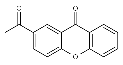 2-ACETYLXANTHEN-9-ONE Structure